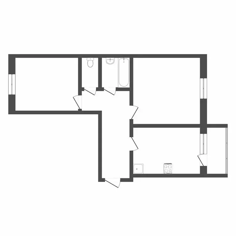 2-комнатная квартира: Тюмень, улица Московский Тракт, 88 (57.5 м) - Фото 0