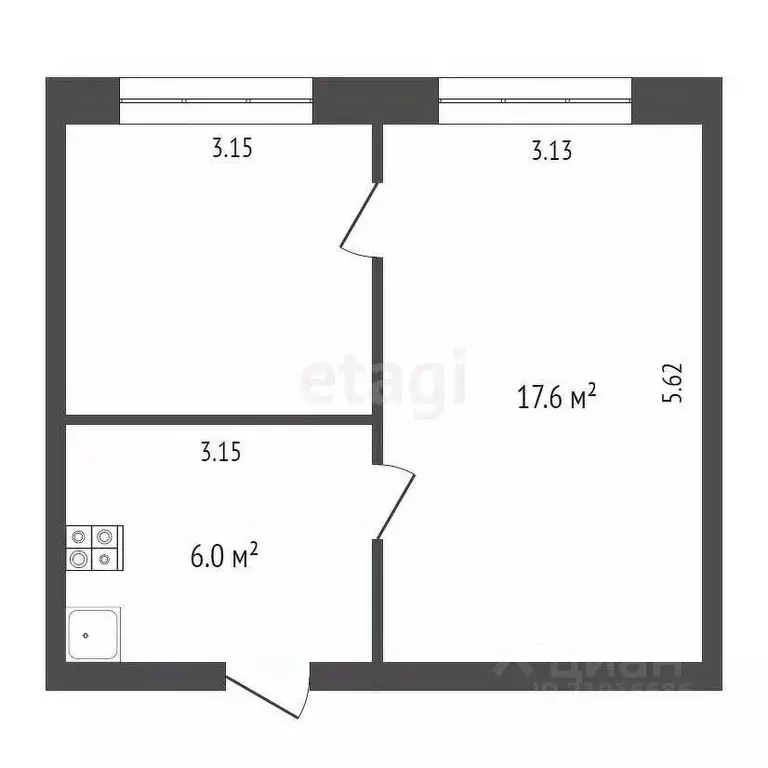 Комната Калининградская область, Калининград ул. Генерал-майора ... - Фото 2