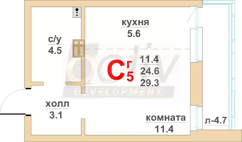 Студия Свердловская область, Екатеринбург Вторчермет жилрайон,  (29.3 ... - Фото 0