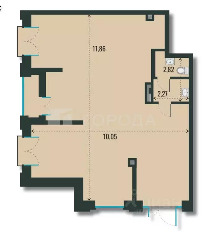 Офис в Новосибирская область, Новосибирск ул. Шевченко, 19/1 (106 м) - Фото 2