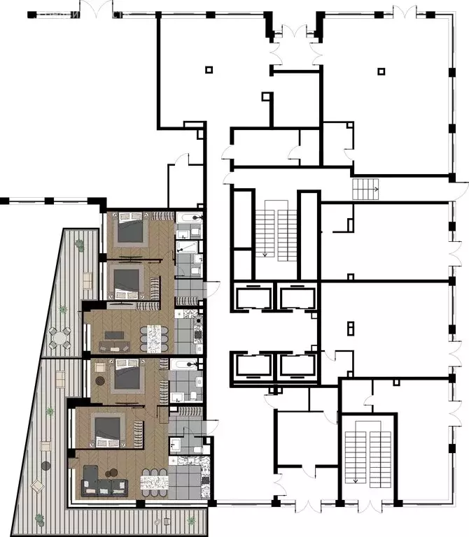 2-комнатная квартира: Москва, улица Берзарина, 37 (87.66 м) - Фото 1