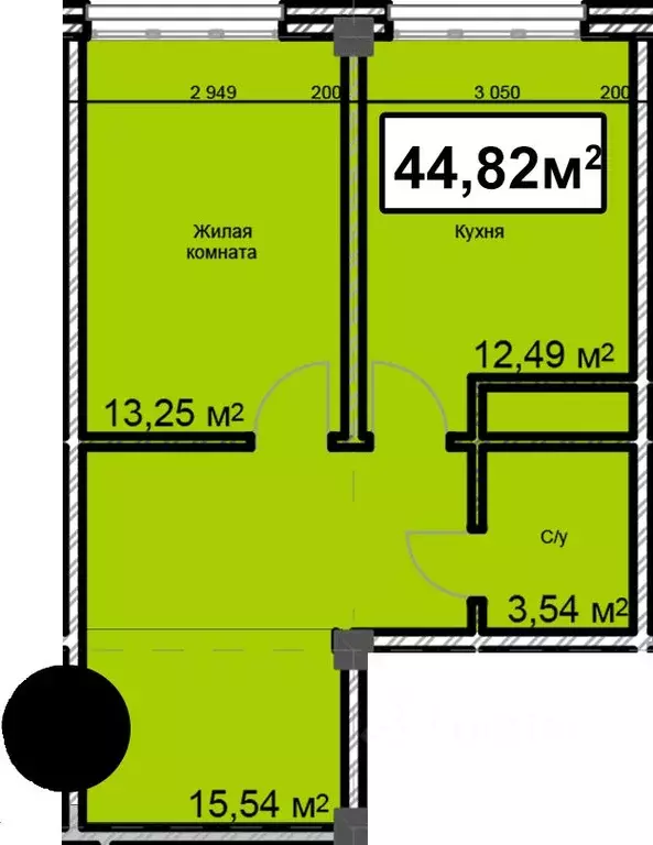 1-к кв. Ставропольский край, Ессентуки ул. Благодатная, 28 (44.82 м) - Фото 0