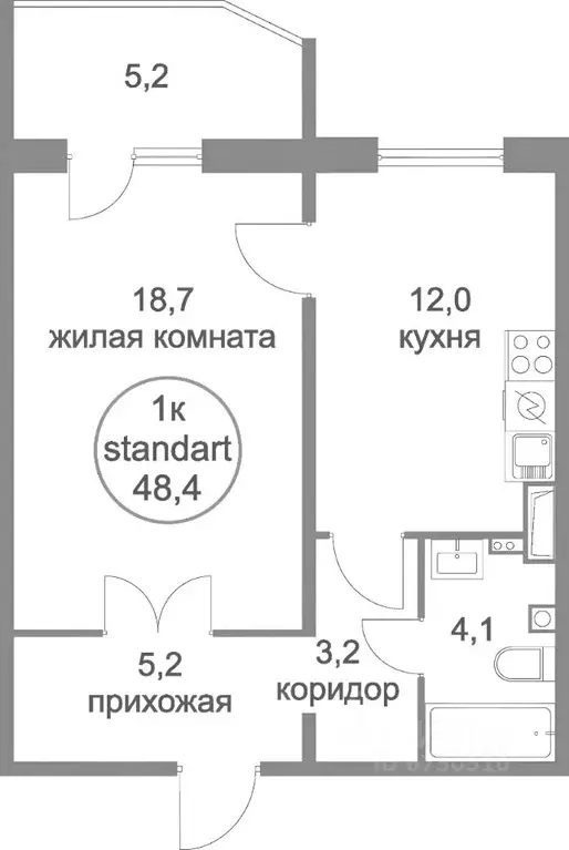 1-к кв. Московская область, Солнечногорск городской округ, д. Голубое ... - Фото 1