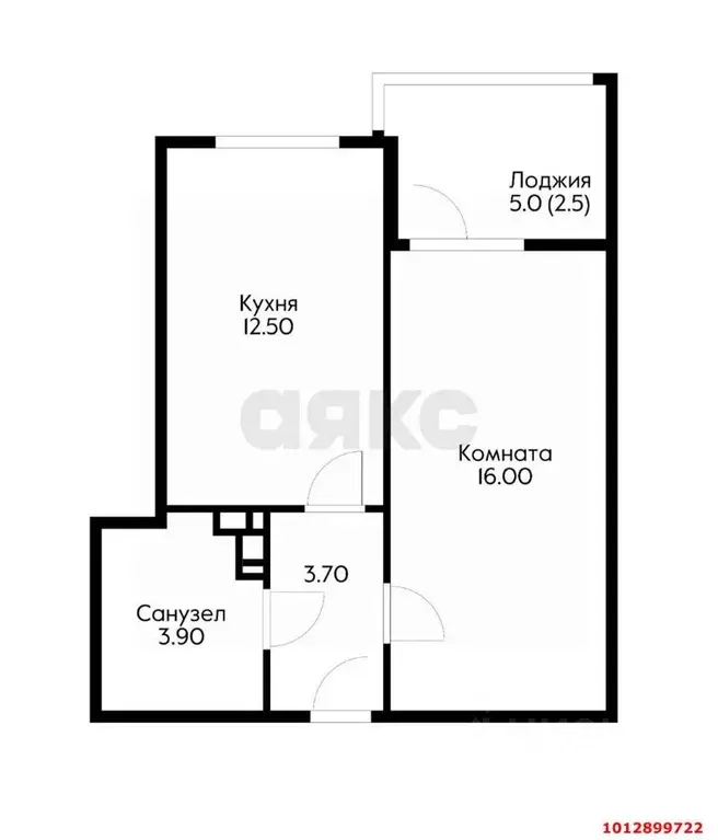 1-к кв. Краснодарский край, Динской район, Южно-Кубанское с/пос, пос. ... - Фото 2