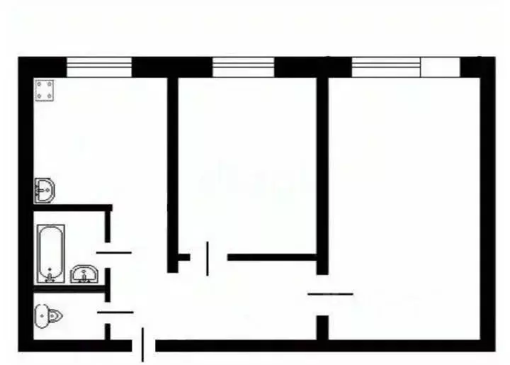 2-к кв. Тульская область, Киреевск Пролетарская ул., 8 (50.0 м) - Фото 2