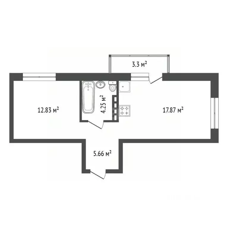 1-к кв. Иркутская область, Иркутск проезд Юрия Тена, 2 (44.0 м) - Фото 2