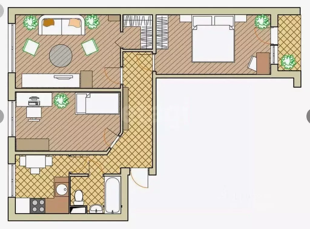 3-к кв. Тульская область, Тула Майская ул., 9 (62.0 м) - Фото 1