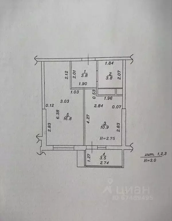 1-к кв. Краснодарский край, Анапа ул. Омелькова, 93 (38.8 м) - Фото 2
