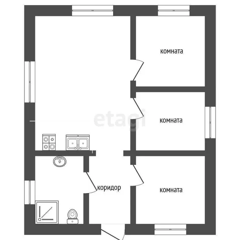 Дом, 53.5 м - Фото 1