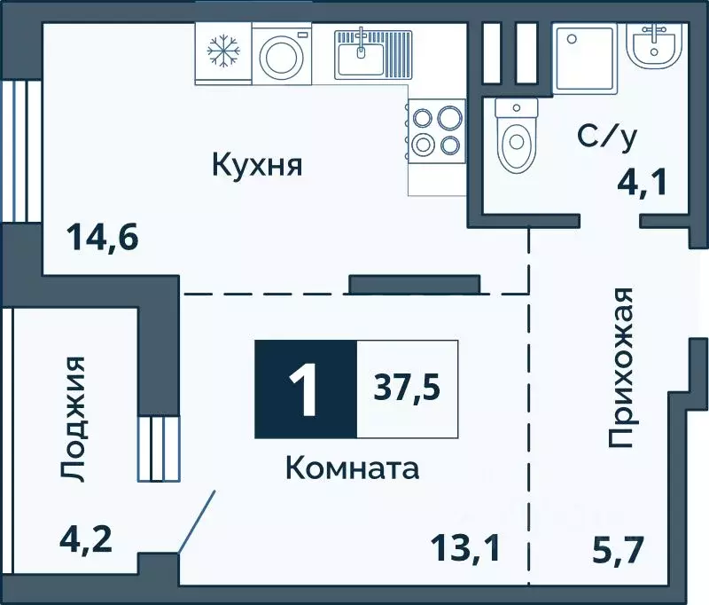 Свободной планировки кв. Курганская область, Курган Центральный ... - Фото 0