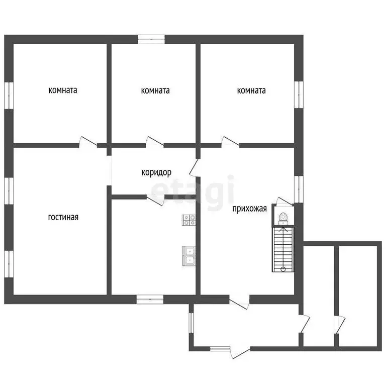 Дом в Ялуторовск, улица Свердлова (85 м) - Фото 1