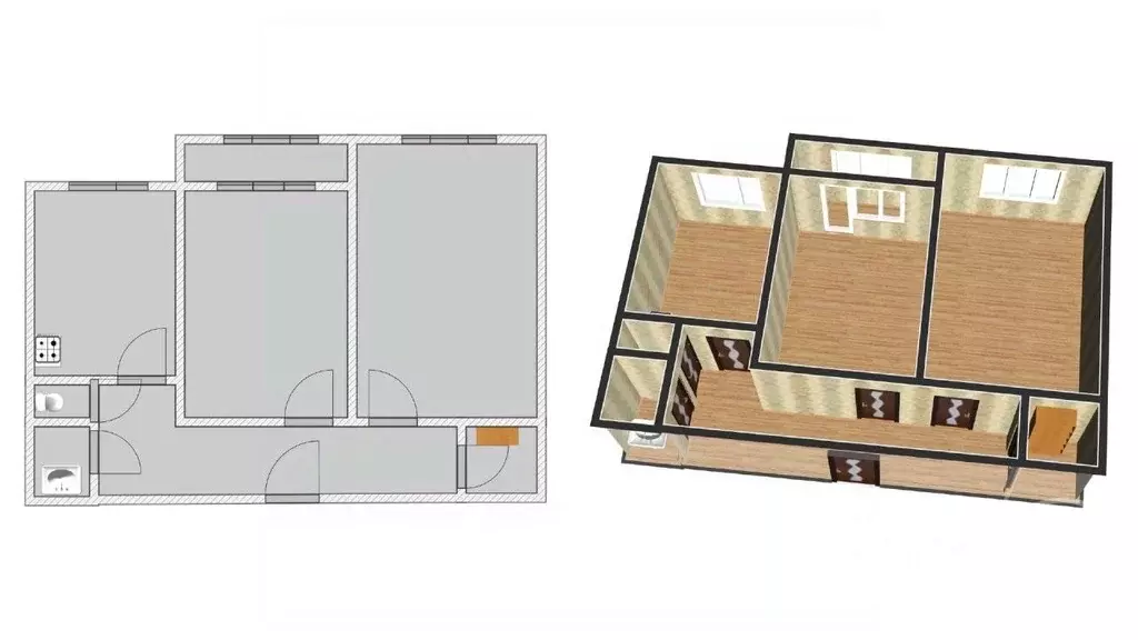 2-к кв. Ленинградская область, Отрадное Кировский район, Лесная ул., 5 ... - Фото 2