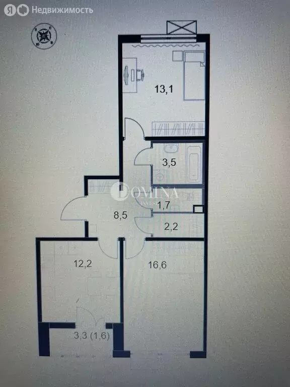 2-комнатная квартира: Москва, Ленинградское шоссе, 228к5 (59.4 м) - Фото 1