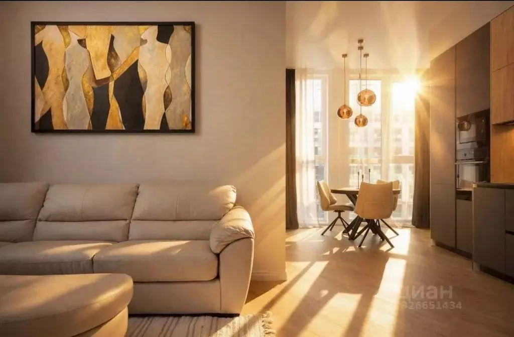 3-к кв. Калининградская область, Зеленоградск ул. Гагарина, 85к3 (63.2 ... - Фото 1