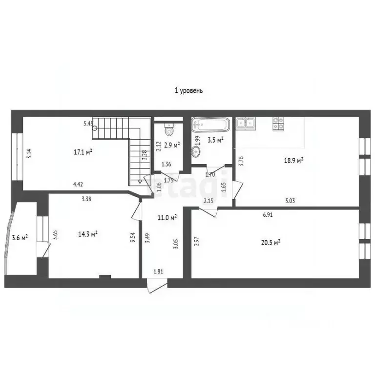 4-к кв. Калининградская область, Гурьевский муниципальный округ, пос. ... - Фото 2