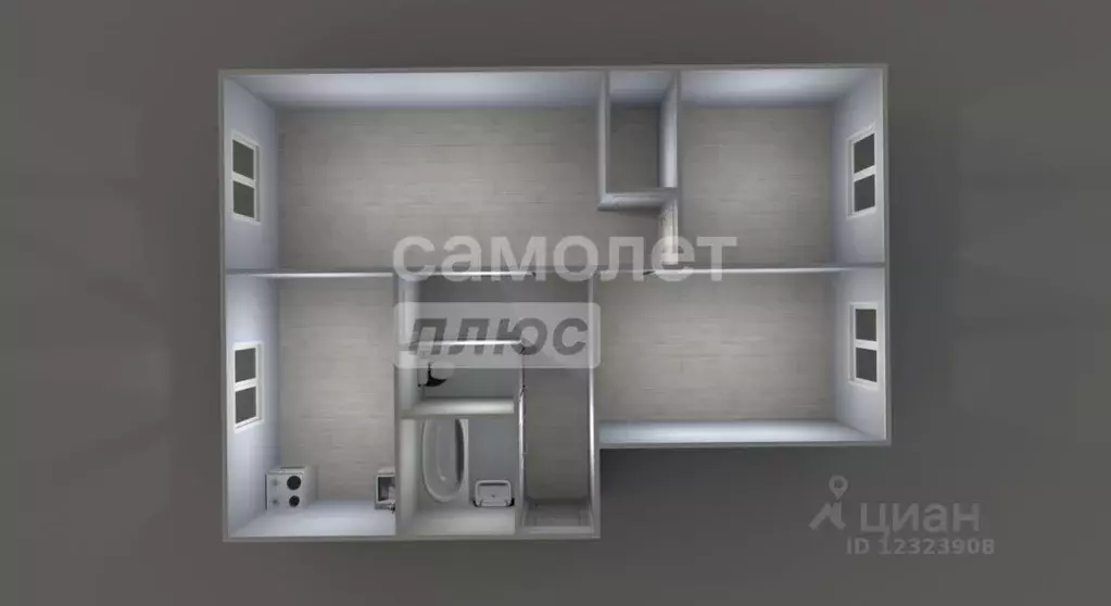 3-к кв. Московская область, Подольск Народная ул., 10А (62.1 м) - Фото 2