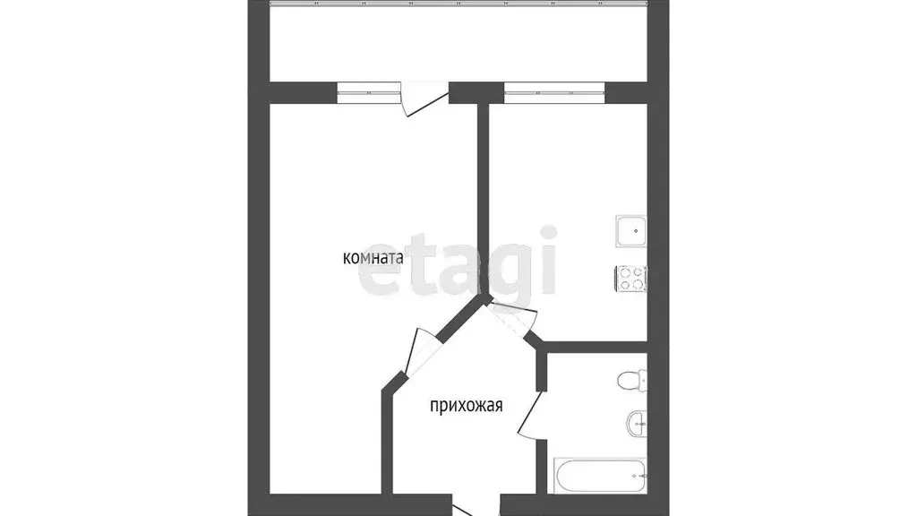 1-комнатная квартира: Улан-Удэ, Ключевская улица, 6Д (36.9 м) - Фото 1