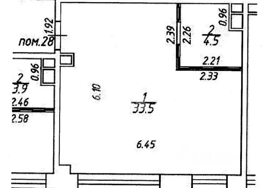 Студия Москва проезд Серебрякова, 11к1 (38.0 м) - Фото 2