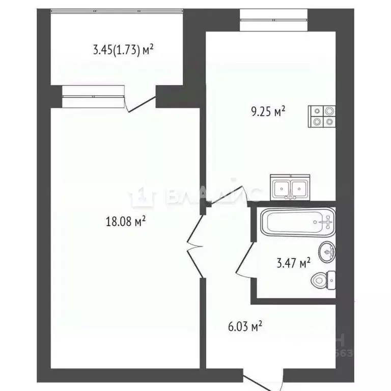 1-к кв. Марий Эл, Йошкар-Ола ул. Яна Крастыня, 2 (41.7 м) - Фото 1
