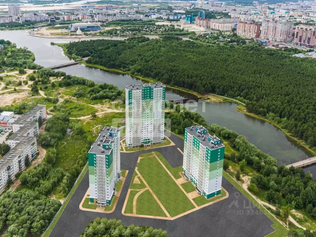 1-к кв. Ханты-Мансийский АО, Сургут наб. Ивана Кайдалова, 18 (36.1 м) - Фото 1