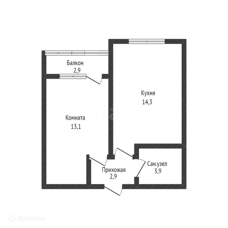 Продаётся 1-к квартира, 34.2 м - Фото 0