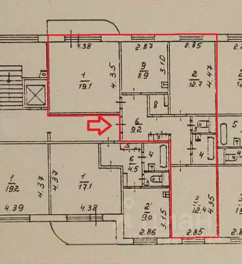 3-к кв. Пермский край, Пермь ул. Максима Горького, 65 (68.3 м) - Фото 2