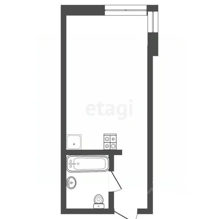 Студия Кемеровская область, Кемерово Лесная Поляна жилрайон, бул. ... - Фото 1