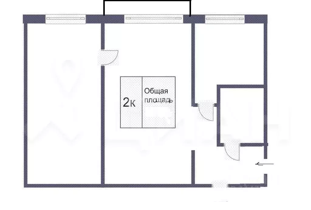 2-к кв. Волгоградская область, Волгоград Брестская ул., 19 (48.0 м) - Фото 2
