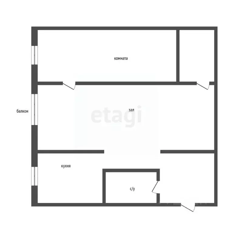 2-к кв. Кемеровская область, Прокопьевск ул. Тюленина, 15 (40.7 м) - Фото 2