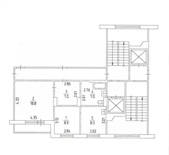 2-к кв. Пермский край, Пермь ул. Героев Хасана, 153 (51.3 м) - Фото 2