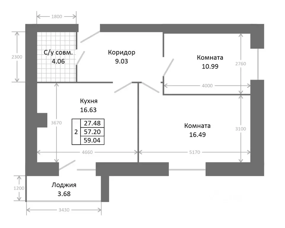 2-к кв. Ярославская область, Ярославль пос. Нижний, ул. 3-я Больничная ... - Фото 0