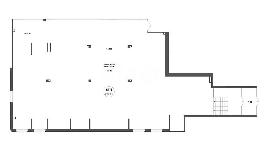 Помещение свободного назначения (566.5 м) - Фото 2
