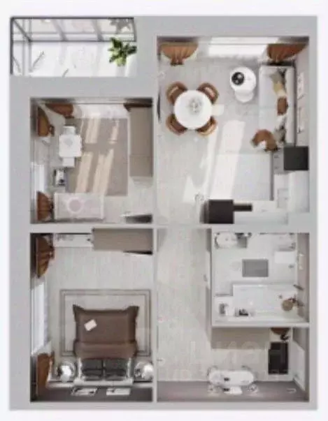 2-к кв. Иркутская область, Иркутск ул. Юрия Левитанского, 16/1 (57.9 ... - Фото 1