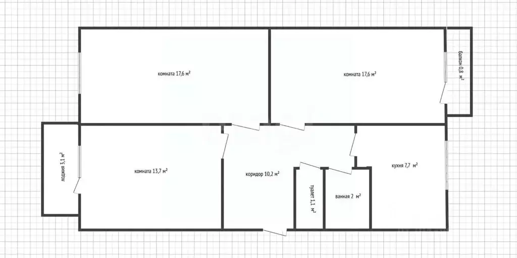 3-к кв. Адыгея, Майкоп ул. 12 Марта, 134К2 (69.9 м) - Фото 1