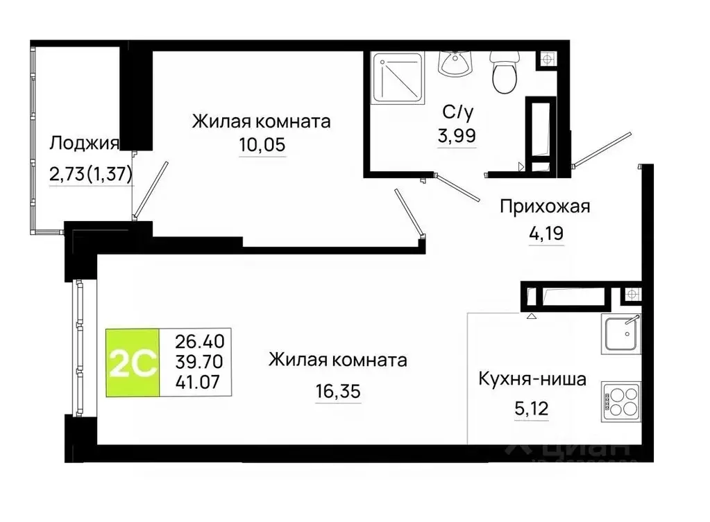 1-к кв. Ростовская область, Ростов-на-Дону Нефтекачка кв-л, Октябрь ... - Фото 0
