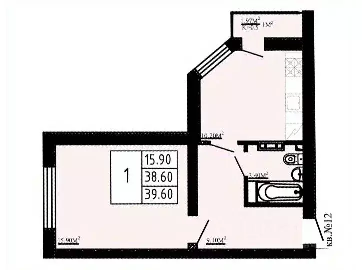 1-к кв. Ленинградская область, Коммунар г. Гатчинский муниципальный ... - Фото 1