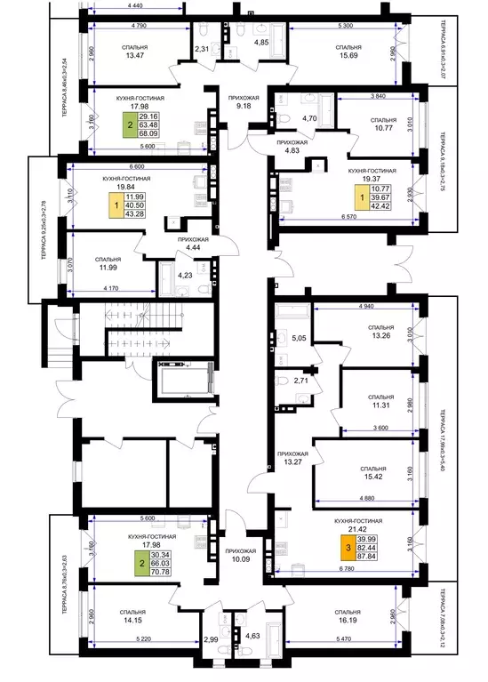 1-к кв. Калининградская область, Гурьевск Включи жилой комплекс (42.42 ... - Фото 2