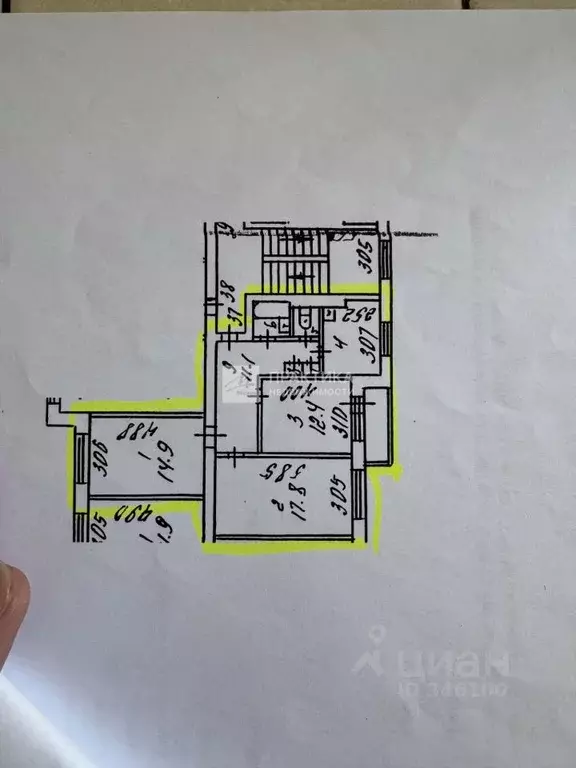 3-к кв. Московская область, Химки городской округ, пос. Лунево ул. ... - Фото 2