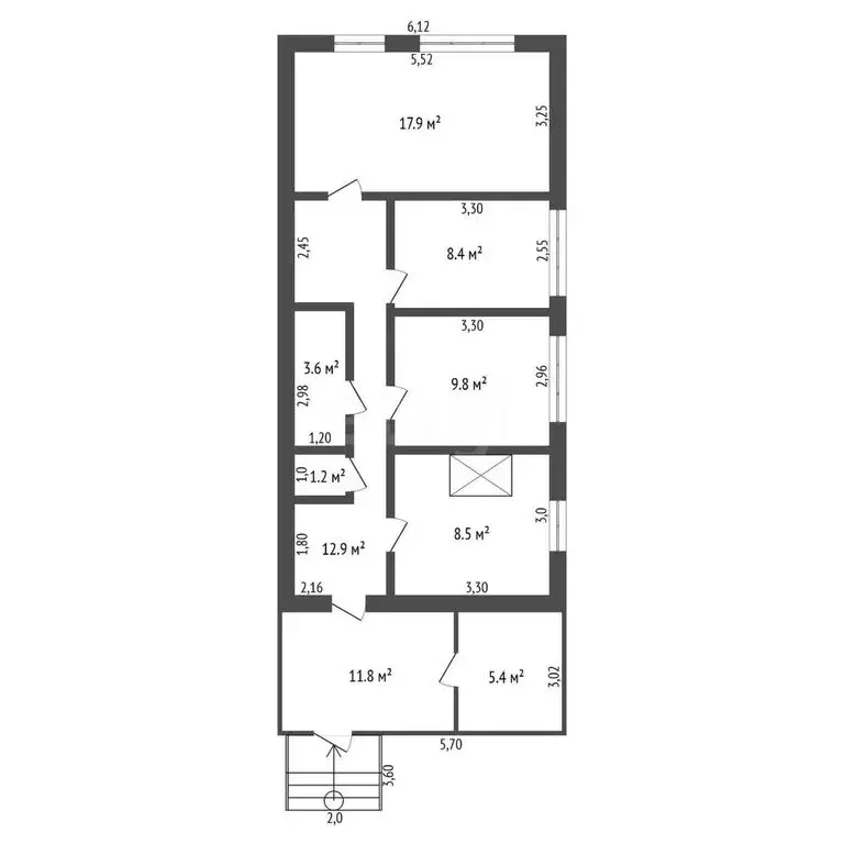 Дом в Тамбовка, Заводская улица (62.3 м) - Фото 0