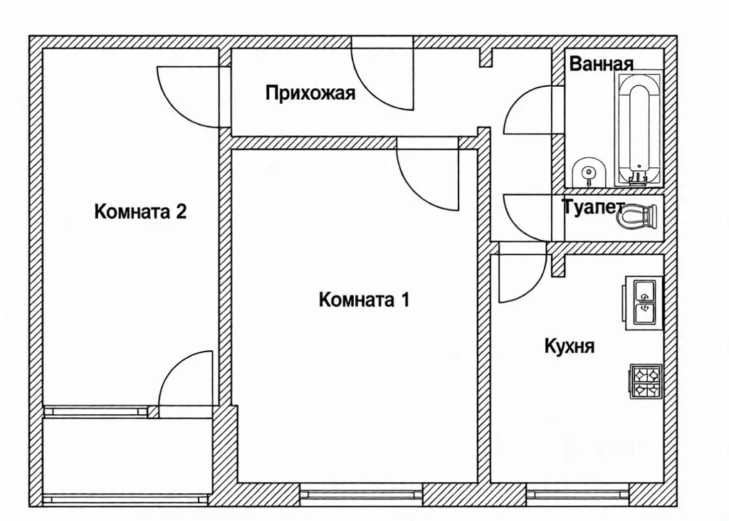 2-к кв. Белгородская область, Старый Оскол Восточный мкр, 1Б (54.0 м) - Фото 1