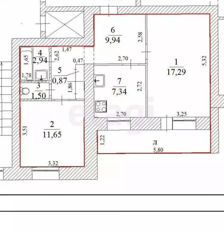 2-комнатная квартира: Ульяновск, Октябрьская улица, 53А (51.5 м) - Фото 0
