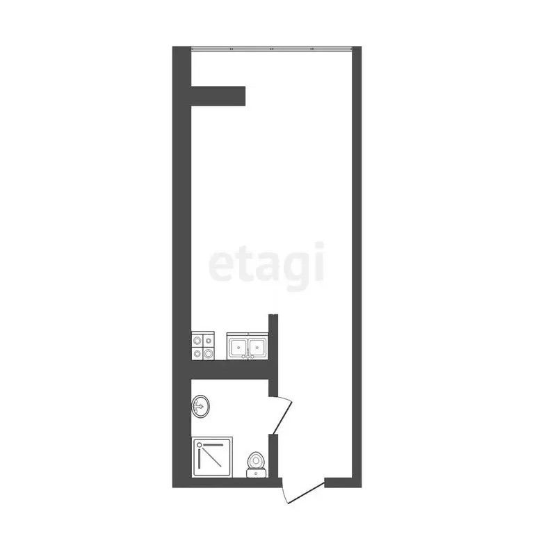 Квартира-студия: Сочи, микрорайон Бытха, Ясногорская улица, 16/6к3 ... - Фото 0