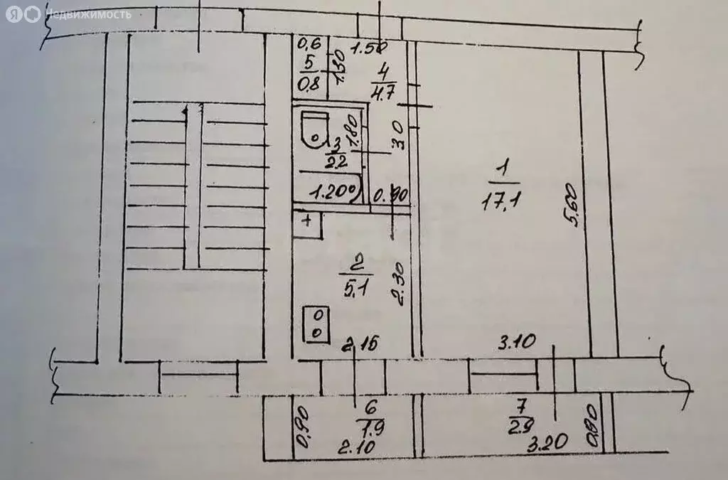 1-комнатная квартира: Воскресенский, Молодёжная улица, 52 (30.2 м) - Фото 0