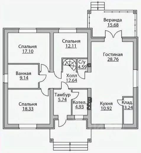 Дом в Тульская область, Тула пос. Михалково, ул. Ярославского, 50 (70 ... - Фото 1