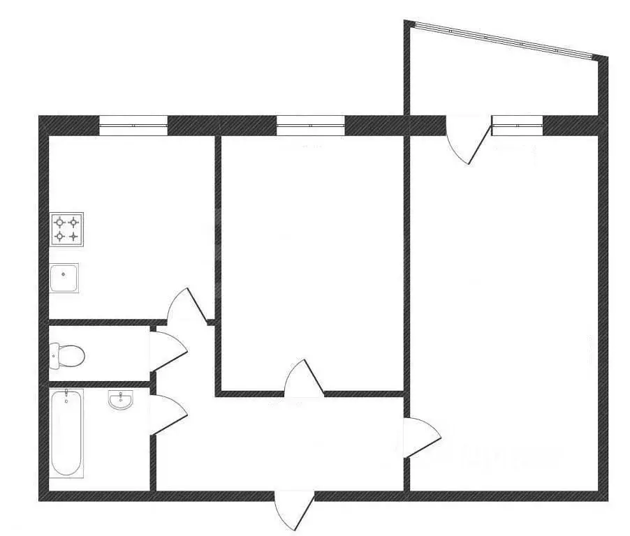 2-к кв. Новосибирская область, Новосибирск Горский мкр, 8А (49.0 м) - Фото 2