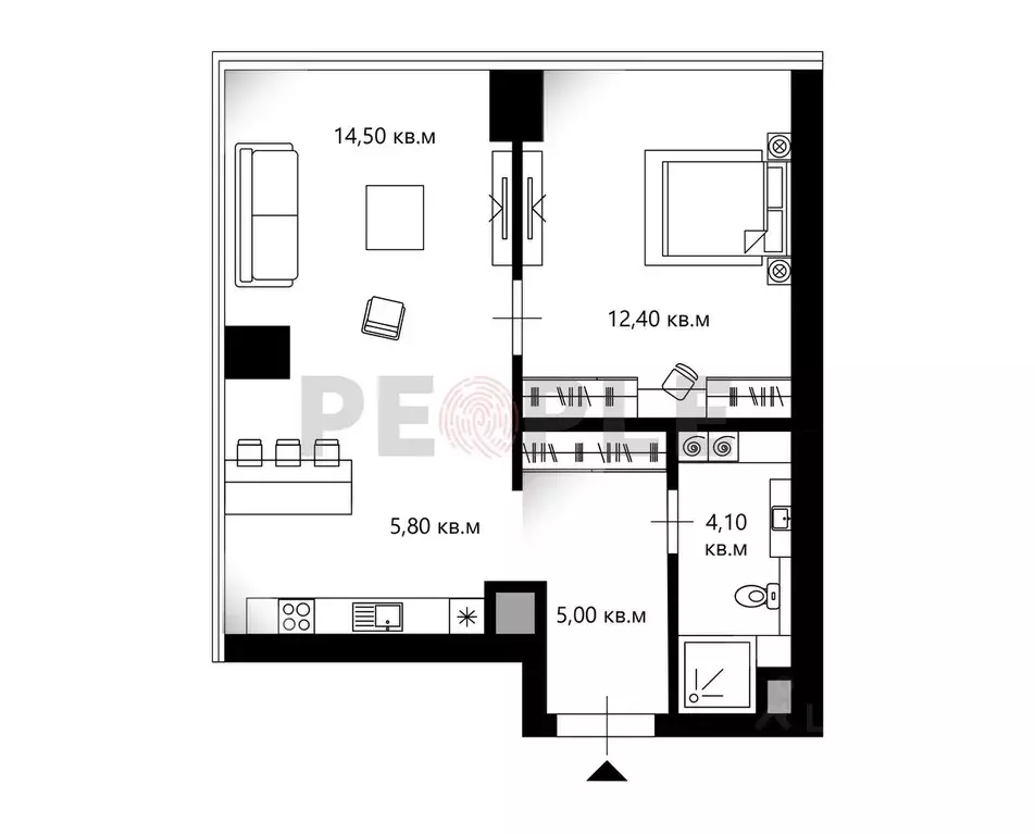 2-к кв. Москва Кутузовский проезд, 16А/1 (41.8 м) - Фото 0