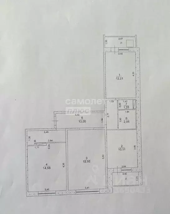 3-к кв. Ульяновская область, Ульяновск Киевский бул., 13 (73.1 м) - Фото 1