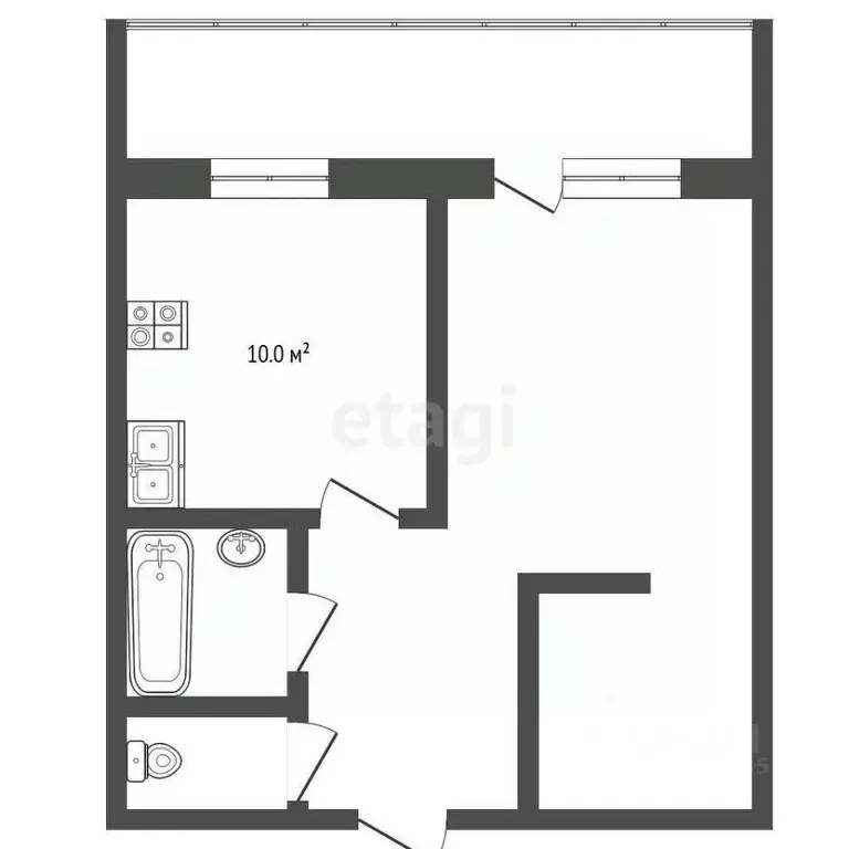 1-к кв. Московская область, Сергиев Посад ул. Маслиева, 9 (35.8 м) - Фото 2