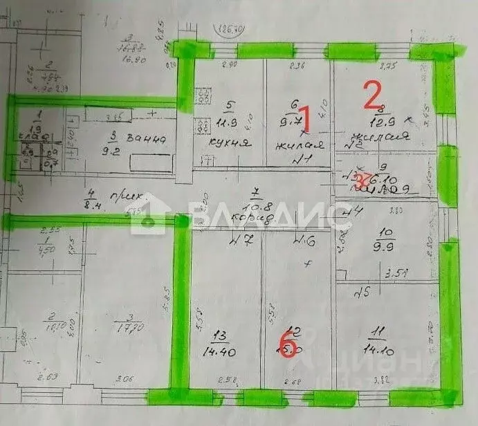 Комната Нижегородская область, Нижний Новгород Кировская ул., 14 (43.7 ... - Фото 1