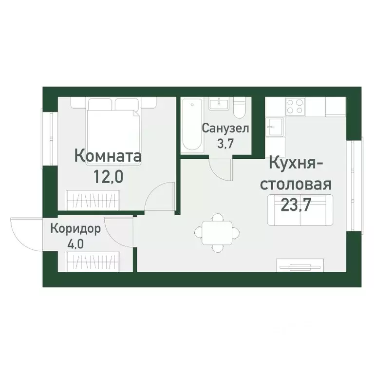 1-к кв. Челябинская область, Челябинский городской округ, пос. ... - Фото 0